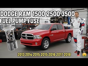How to Find and Replace Fuel Pump Fuse on Dodge Ram Trucks (2013-2018)