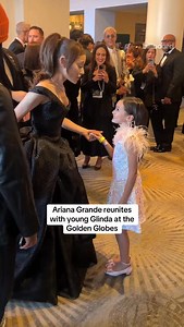 1.7M views · 83K reactions | Ariana Grande reunites with little Glinda (Scarlett Spears) from at the #GoldenGlobes | Billboard | Facebook