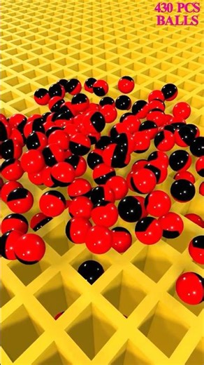 430 face ball falling , 430 black & Red Balls muz #roblox #satisfying