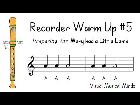 Recorder Warm-up #5: Preparing for "Mary had a Little Lamb"