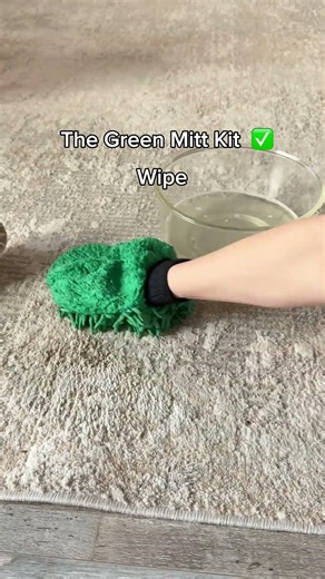 Okay but why does this feel like magic? ✨ The Green Mitt Kit makes cleaning soft surfaces so easy: