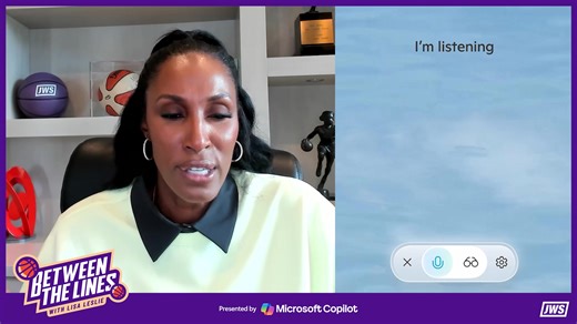 Episode 4 of 'Between the lines' Washington Mystics forward Aaliyah Edwards joins Lisa Leslie to discuss her comeback from injury, leading the Mystics’ young core, and what it’s like to be part of the UConn sisterhood. Powered by Microsoft Copilot | Just Women’s Sports