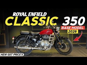 Royal Enfield Classic 350 Updated Base Model 2026 GST On Road Price Features Mileage Review