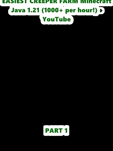 Easiest Creeper Farm in Minecraft Java 1.21
