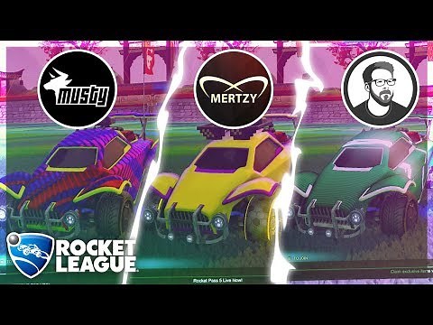 I Recreated The Biggest Rocket League YouTubers Car Designs! (Ft. Musty, Mertzy & SunlessKhan)