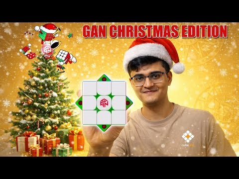 GAN Christmas Edition 🎄 | Limited Cube Unboxing + GIVEAWAY announcement (ft. ‪@Cubelelo_official‬ )