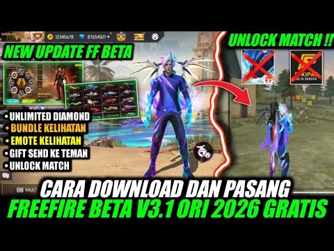 TERBARU HARI INI‼️CARA DOWNLOAD APK FF BETA V3.1 2026 VIP GRATIS VERSI TERBARU ANDROID - BISA MAIN