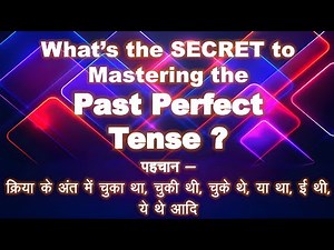 past perfect tense : all types of sentences with examples