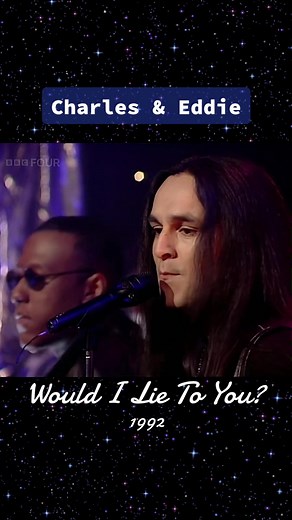 Charles & Eddie on #TopOfThePops in 1992 with their No1 single ‘Would I Lie To You.’ They spent 2 weeks at the top of the charts in November of 1992 and was certified platinum. #FYP #ForYou #foryoupage #90s #CharlesAndEddie #90sSongs #UKcharts #musicfacts