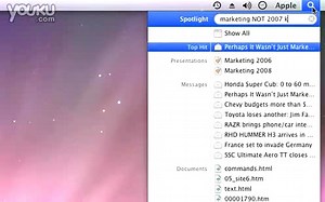 Boolean Spotlight Searches