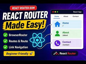 React Router DOM Tutorial for Beginners | BrowserRouter, Routes, Route & Link Explained 🚀 #reactjs