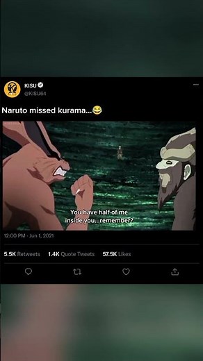 Naruto and kurama funny moments #anime #naruto