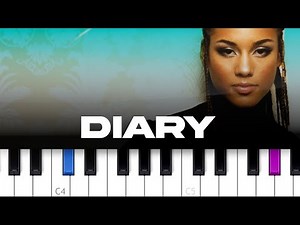 Alicia Keys - Diary (piano tutorial)