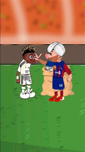 Messi returns from India to find Vinicius taking his belongings.🤣