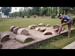 Remains of ancient Patliputra in Kumhrar, Patna