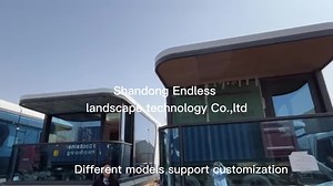 Customized Modern Luxury Prefab Tiny House 20ft Prefabricated Steel Structure Building Home Ready to Ship