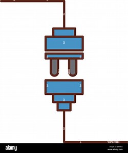 wire cable connector icon Stock Vector Image & Art - Alamy