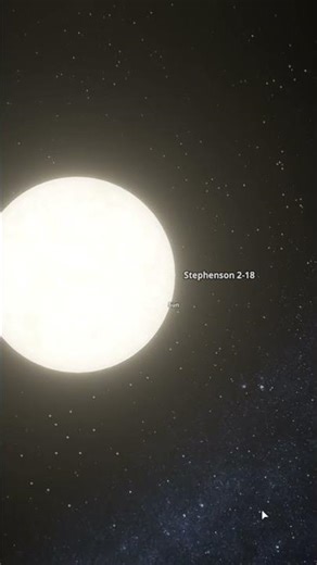 How Big Is Stephenson 2-18 Compared to Our Solar System? #universe #shorts #astronomy