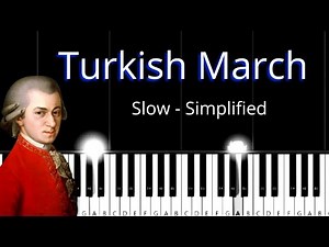 Mozart - Rondo Alla Turca -Turkish March - Easy Piano Tutorial