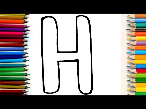 Learn Letter H with Drawing and Coloring 🎨 #artforkids