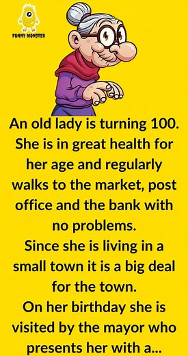 2.4K views | An Old Lady is Turning 100... Brilliant continuation in the first comment  | Funny Good Stories | Facebook