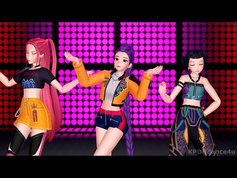 [MMD] シェイクイット! / Shake It! - HUNTR/X Rumi, Zoey, Mira dance Kpop Demon Hunters Huntrix