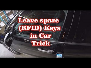 LOST YOUR KEYS? Leave a spare set of Keys (RFID) in Car | Trick