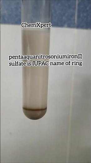 Brown Ring Test in Barium Nitrate | Class 12 Chemistry Practical #experiment #chemistry #experimnent