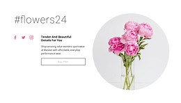 Flowers beauty shop - Html Code Example by Nicepage