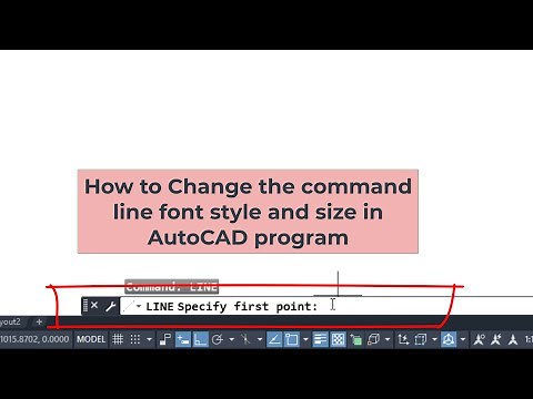 How to Change the command line font style and size in AutoCAD program
