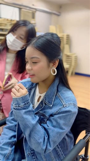 Shaking off nervousness... | Gizelle Grace Pascual