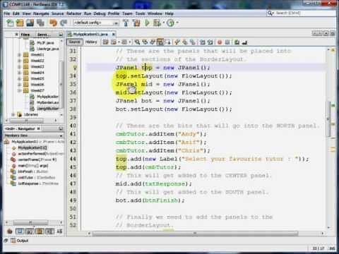 Java GUI - A Small Application