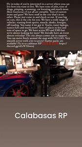 Calabasas RP #GTAVRP #GTAFIVEM #fivemrp #FiveM #gamingcommunity. Fly in today if you’re interested in a server where you can live how you want to live. We have tons of jobs, tons of drugs, pimping, scamming, car boosting and much more. Most businesses if not all are ownable. Tons of custom items and guns! We have stuff in the city that’s in no other. Please just come in and check us out. If your big on cars, this is the city for you. We have a wide range of vehicles. starting from sports, muscle