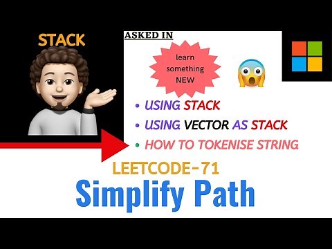 Simplify Path | Leetcode - 71 | META | Explanation ➕ Live Coding