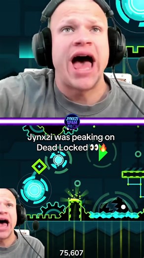 Jynxzi Achieves New Best on Dead Locked in Geometry Dash