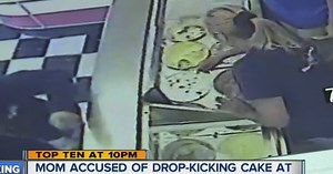 Alleged cake kicker accused in ice cream assault