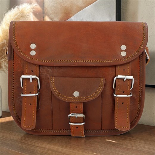 Handmade Leather Saddle Bag Personalized Handmade Leather Crossbody Satchel Leather Shoulder Bag for Travel Everyday Use for Men and Women - Etsy