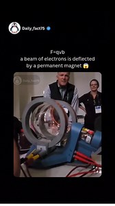 50K views · 736 reactions | Bending an electron beam with a permanent magnet 邏 Credit: daily_fact75 on Instagram | Space-Time | Facebook