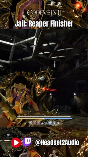 Reaper Finisher Hits Different ☠️ | Code Vein II #Shorts