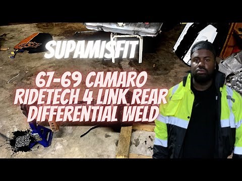 67-69 Camaro Ridetech 4 link rear differential weld in bracket installation