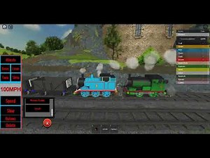 THOMAS KING OF THE RAILWAY RUNAWAY TRUCKS + CRASH SCENE