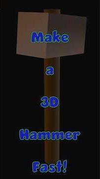 Quickly Make a 3D Claw Hammer with Blender Python – Web Ready!