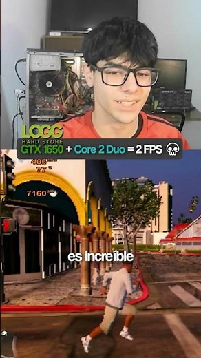 CUELLO DE BOTELLA EXTREMO💀 CORE 2 DUO + GTX 1650 #optijuegos #pcmala#shorts #optimizacion #humor