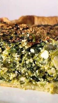 Spinach and ricotta tart!! Super easy