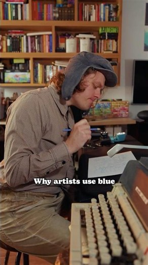 Why use a BLUE pencil for SKETCHING? #art #shorts