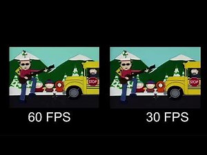 south park intro - 60 FPS & comparison