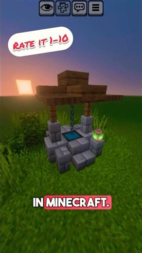 Rustic Well in Minecraft! | Perfect for your world! #minecraft #shorts