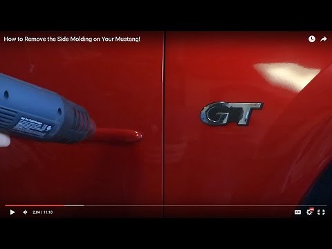 How to Remove the Side Molding on Your Mustang!