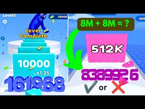 Reach The END? 😱 8M + 8M = 8M?! | Merge Master Number Run vs 2048 Challenge Gameplay