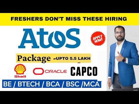 Atos New Recruitment Drive Announced | Shell, Oracle, Capco, CDAC, Jobs Register Now